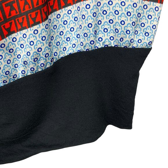 Express Blouse Sleeveless Mixed Pattern Top Art To Wear Women's M - Picture 5 of 6